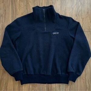 Vintage 80s Patagonia big logo fleece pullover jacket